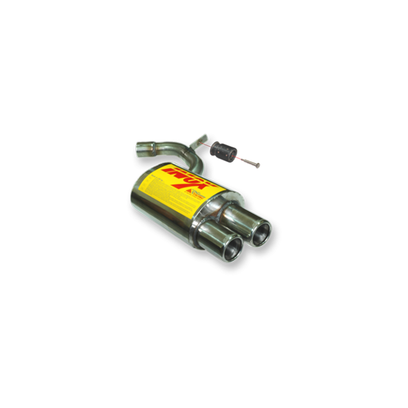 ESCAPE TRASERO INOXIDABLE NO HOMOLOGADO:BMW 120D / BMW 118D 2Ø73