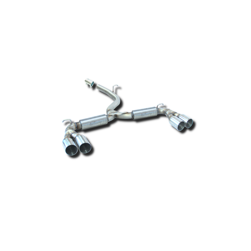 ESCAPE TRASERO INOXIDABLE GRUPO-N USO EXCLUSIVO PARA COMPETICIÓN:V.W GOLF VII/VIII R 2Ø85 POR CADA LADO