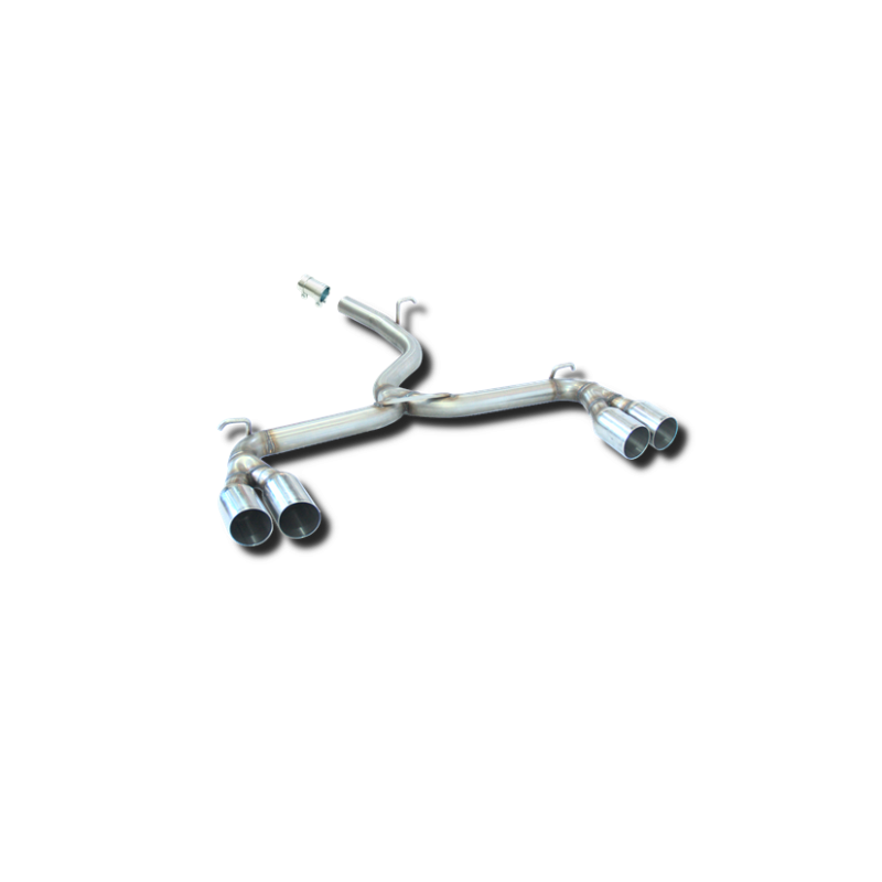 ESCAPE TRASERO INOXIDABLE GRUPO-A USO EXCLUSIVO PARA COMPETICIÓN:V.W GOLF VII/VIII R 2Ø85 POR CADA LADO