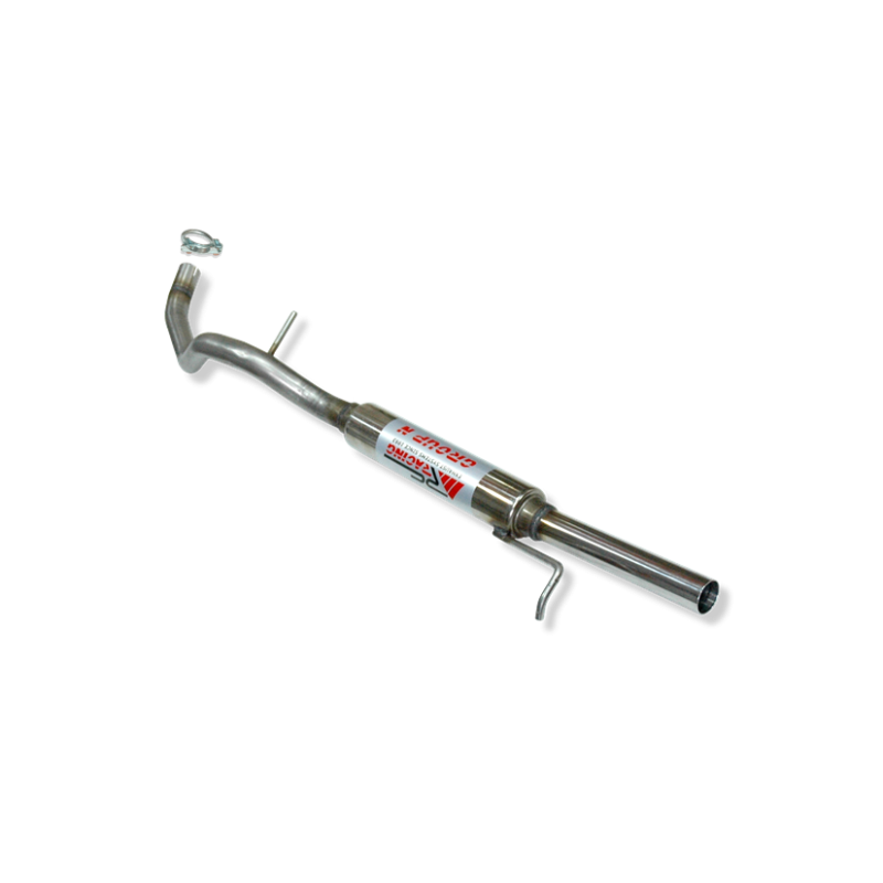ESCAPE TRASERO INOXIDABLE GRUPO-N USO EXCLUSIVO PARA COMPETICIÓN:AUDI A3 / SEAT LEON / VW GOLF IV / VW BEETLE 1Ø50