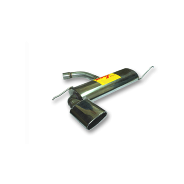 ESCAPE TRASERO INOXIDABLE NO HOMOLOGADO:VW GOLF V / AUDI A3 / VW GOLF VI / VW SCIROCCO / SEAT LEON 1 OVAL