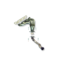 COLECTOR DE ESCAPE DEPORTIVO TUBULAR INOXIDABLE RENAULT CLIO I 1.8I 16V 91-92