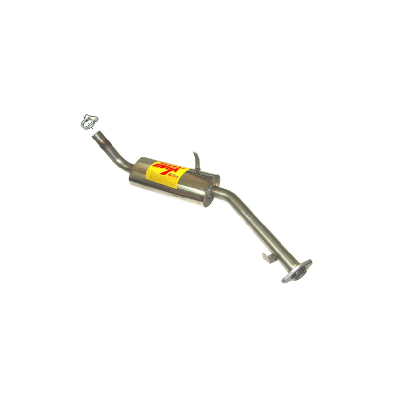 TRAMO INTERMEDIO INOXIDABLE CON SILENCIADOR NO HOMOLOGADO SUZUKI SJ413 1.3I 8V 84-92