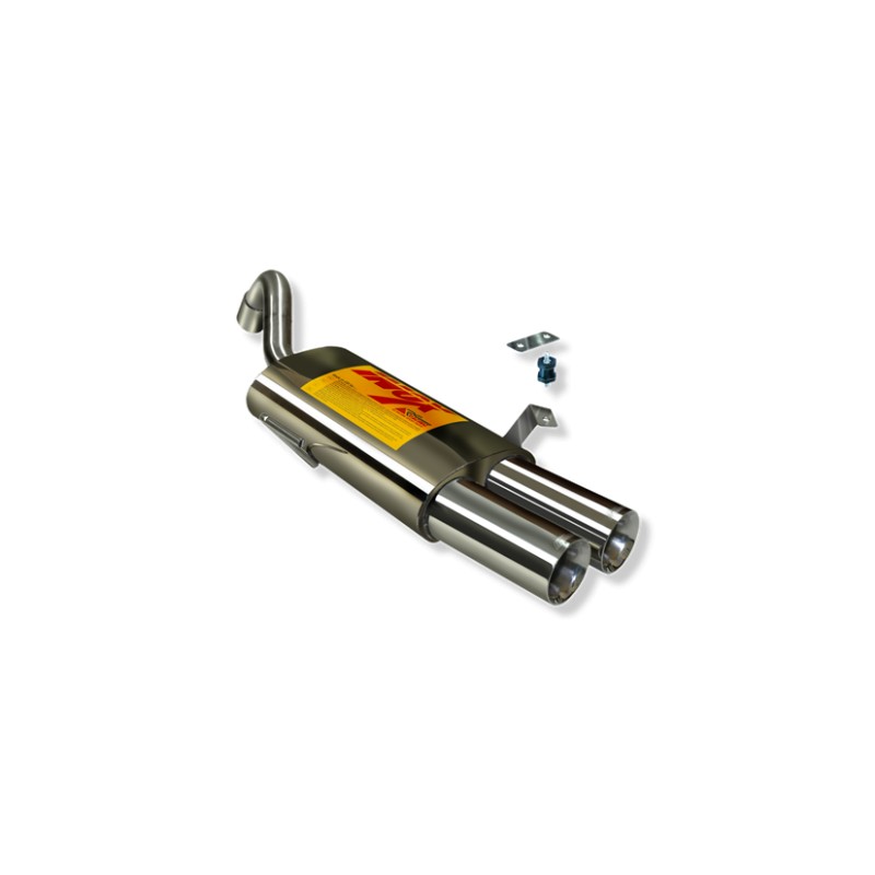ESCAPE TRASERO INOXIDABLE NO HOMOLOGADO RENAULT CLIO II SPORT 2.0I RS 16V 00-