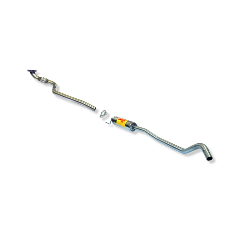 TRAMO INTERMEDIO INOXIDABLE CON SILENCIADOR NO HOMOLOGADO OPEL CORSA C 1.4I 16V 00-