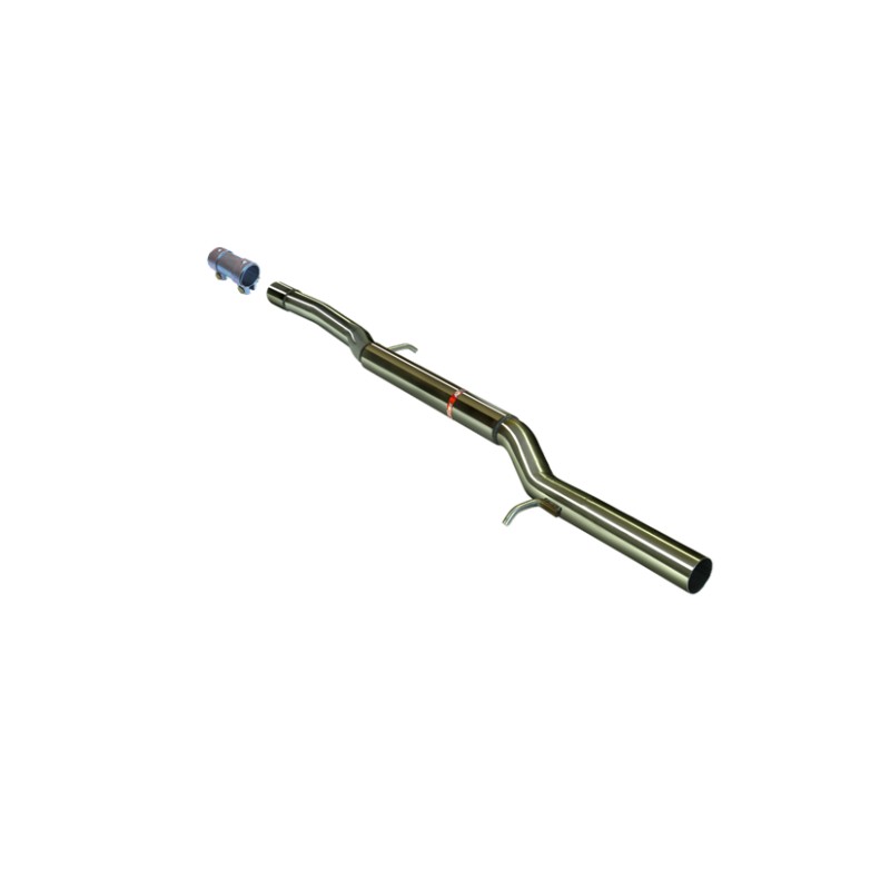 TRAMO INTERMEDIO INOXIDABLE SIN SILENCIADOR USO EXCLUSIVO PARA COMPETICIÓN SEAT LEON 1.8 20V TURBO 4*4 SPORT 03/00-01/01