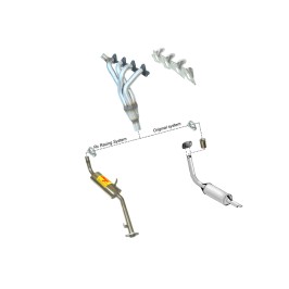 COLECTOR DE ESCAPE DEPORTIVO TUBULAR INOXIDABLE SUZUKI SAMURAI SAMURAI 84-92