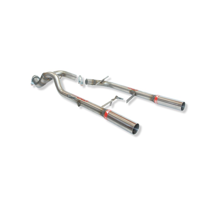 ESCAPE TRASERO INOXIDABLE GRUPO-A USO EXCLUSIVO PARA COMPETICIÓN RENAULT CLIO II SPORT 2.0 16V 04-