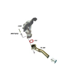 COLECTOR DE ESCAPE DEPORTIVO TUBULAR INOXIDABLE HONDA CIVIC 1.6I 16V VTEC TIPO:EP2 01-