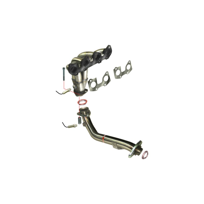COLECTOR DE ESCAPE DEPORTIVO TUBULAR INOXIDABLE CITROËN C3 1.4I 8V 05/03-
