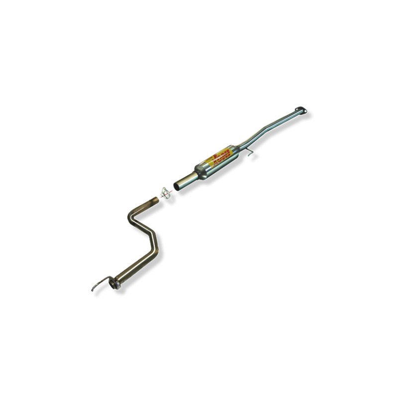 TRAMO INTERMEDIO INOXIDABLE CON SILENCIADOR NO HOMOLOGADO HONDA CIVIC 1.5i 16V VTEC 96-01