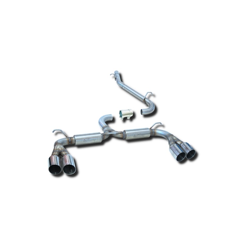 ESCAPE TRASERO INOXIDABLE GRUPO-N USO EXCLUSIVO PARA COMPETICIÓN CUPRA ATECA 2Ø85 por cada lado CUPRA ATECA 2.0 TFSI 4*4 19-