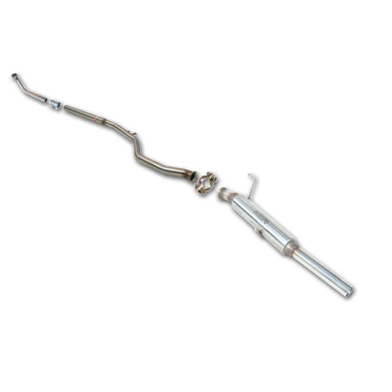 Línea de escape inoxidable Grupo-N de uso exclusivo para competición PEUGEOT 206 2.0I 16V GTI -00