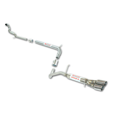Línea de escape inoxidable Grupo-N de uso exclusivo para competición AUDI A1 1.4 TFSI 3 PUERTAS/SPORTBACK 14-