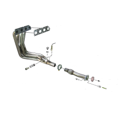 COLECTOR DE ESCAPE DEPORTIVO TUBULAR INOXIDABLE:OPEL ASTRA F / OPEL CALIBRA / OPEL KADETT E / OPEL VECTRA A