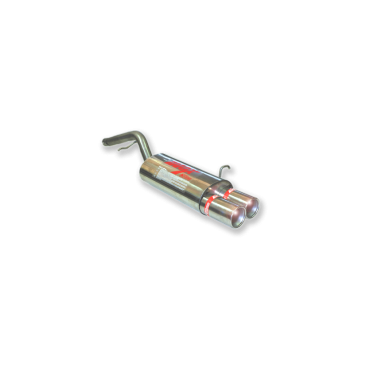 ESCAPE TRASERO INOXIDABLE NO HOMOLOGADO:FORD FIESTA  / MAZDA 2 2Ø85