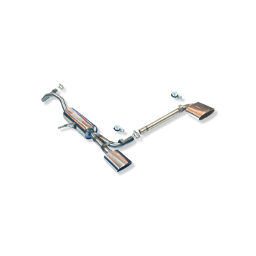 ESCAPE TRASERO INOXIDABLE NO HOMOLOGADO:RENAULT MEGANE II / RENAULT SCENIC II 1 OVAL POR CADA LADO