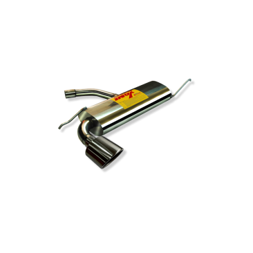 ESCAPE TRASERO INOXIDABLE NO HOMOLOGADO:AUDI A3 / SEAT LEON / VOLKSWAGEN GOLF V 1 oval