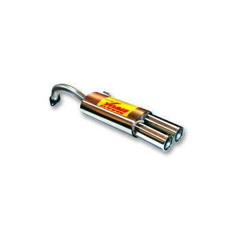 ESCAPE TRASERO INOXIDABLE:HYUNDAI COUPE 2Ø85