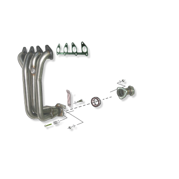 COLECTOR DE ESCAPE DEPORTIVO TUBULAR INOXIDABLE:OPEL ASTRA F