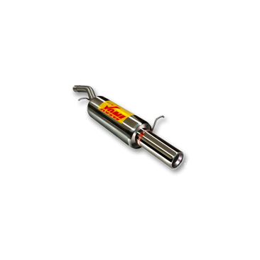 ESCAPE TRASERO INOXIDABLE NO HOMOLOGADO:FORD FIESTA 1Ø73